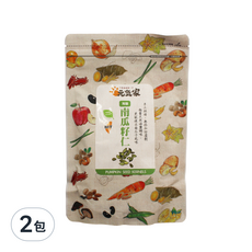 元氣家 烘焙薄鹽南瓜子, 200g, 台灣製造, 2包