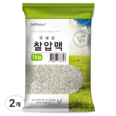 건강한밥상 국산 찰압맥, 1kg, 2개