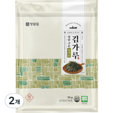 정담김 구운 유기농 김가루, 2개, 50g, 김맛