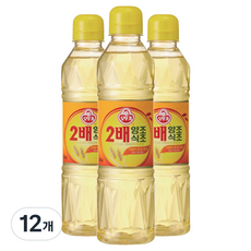 오뚜기 2배 양조식초, 500ml, 12개