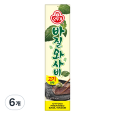 오뚜기 바질 콕콕 와사비, 6개, 100g