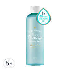 뷰티레시피 리틀머메이드 디스 이즈 프린세스 클렌징워터, 500ml, 5개