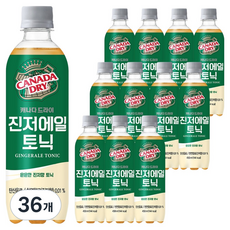 캐나다드라이 진저에일 토닉, 450ml, 36개