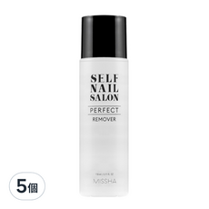 MISSHA 完美沙龍卸甲液 110ml 5個入組 溫和保濕 快速卸除, 5個