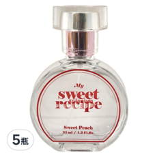 recipebox 韓兔 兒童蜜桃香水35ml 五瓶裝 兒童香氛 清新蜜桃香味, 35ml, 5瓶