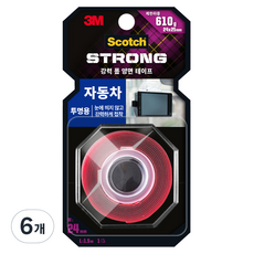 스카치 3M 자동차 투명용 폼 양면 테이프, 6개