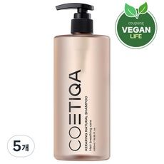 코에티카 케라링 내추럴 볼륨 탈모 증상 완화 샴푸, 490ml, 5개