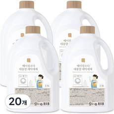 쉼표365 베이킹소다 대용량 액상 세탁세제, 2.5L, 20개