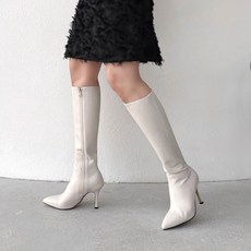 아이보리롱부츠