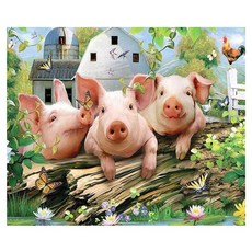 돼지보석십자수