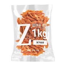 제트 강아지 대용량 수제간식 1kg, 닭가슴살, 1개 - 간식정복강아지간식닭가슴살