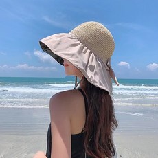 여성비치모자