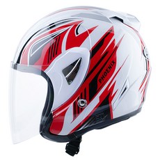 SST K7 피닉스 오토바이 투휠 헬멧, 화이트레드