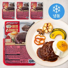 프렙프렙 와인 비프 스테이크 (냉동), 170g, 4개