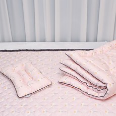 아띠블랑 유아용 일체형 이불 + 베개 + 패드 세트, 데이지