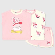 MilkBaby 아동용 바니버니 상의 2종 + 하의 세트 ilkBaby 아동용 바니버니 상의 2종 + 하의 세트