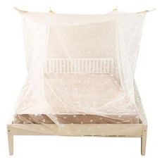 C.G.&C. S.M.C. 凱蕾絲帝 堅固耐用針織蚊帳3.5尺, 台灣製造, 3.5尺(105 x 180 x 180cm), 米白色