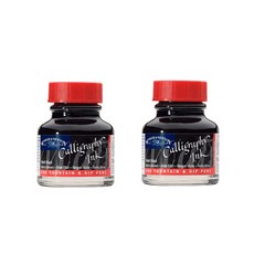 윈저앤뉴튼 캘리그라피 딥펜 인디언 잉크 30ml WI1010030, 블랙, 2개