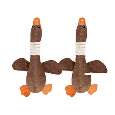 하이베어 강아지 청둥오리인형 감각발달 장난감, 갈색, 2개