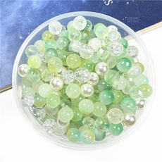 All Is You彩色珠子珠子DIY 6~10mm組, 1套, 珍珠綠