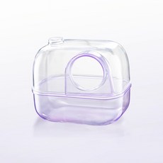 랜보어 햄스터 클리어 컬러 모래통 S, 퍼플, 1개