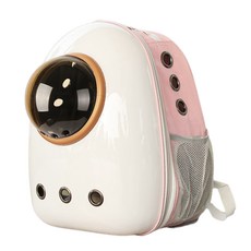 doongdoongpet 寵物太空船膠囊後背包型移動包, 1個, 粉色