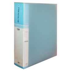 Hyeonpung 100 張透明資料夾索引 A4, 天藍色, 1個