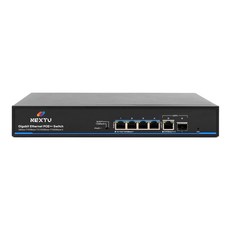 넥스트유 4포트 90W Hi PoE 허브, POE8006SFP-BT90, 1개