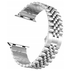 애플워치 6 / SE 쥬빌레 메탈 스트랩 (42 / 44mm 호환 가능), 실버, 1개