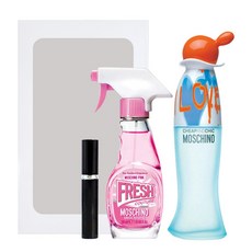 모스키노 프레쉬 핑크 EDT 30ml + 아이러브 EDP 테스터 100ml + 공병 + 쇼핑백 + 세트박스