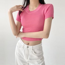 반팔라운드니트