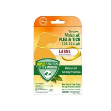 TROPICLEAN 蚤蜱逃 驅蚤頸圈, 大型犬用，純天然精油製成，防水設計，維持長達4個月, 大型犬 63.5cm, 1個