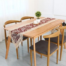 레이스자수식탁러너