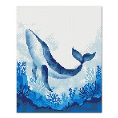 led보석십자수고래