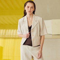 콜라보토리 여성용 Linen Cropped Jacket BEAMA5005M