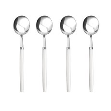 湯匙 4入組, 白色, 4入