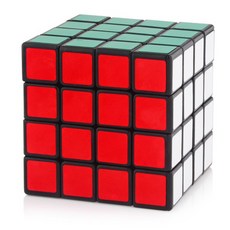 용준토이 성쇼우 큐브 블랙 4 x 4 x 4, 혼합색상