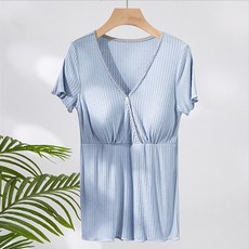 에어 원버클 브이 스트로크 수유 반팔티