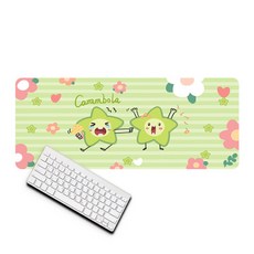 큐티후르츠 마우스장패드 40 x 90 x 0.2 cm, 카람볼라, 1개