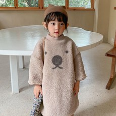 꼰띠키즈 여아용 히트 롱 원피스