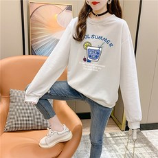 쿨썸머 얼음잔 프린팅 맨투맨 임산부 상의