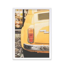 인테리어 모던뷰 우드 액자 + 옐로우클래식 포스터 세트, 화이트