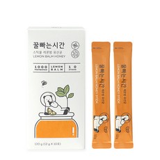 시속삼십킬로미터 꿀빠는시간 스틱꿀 레몬밤 유산균 박스, 10개, 12g