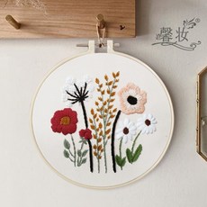 Sonio初學者用花朵刺繡DIY組, 1套, 01型