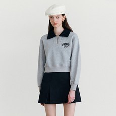 로라로라 여성용 COLLAR ZIP UP SWEATSHIRTS