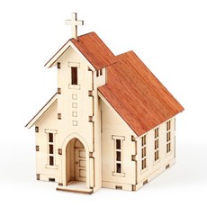 Youngmodeler 英工房 迷你西方教堂塑料模型樓, 1個