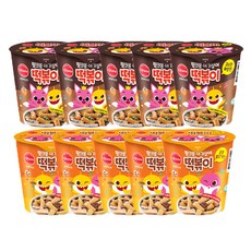 핑크퐁 아기상어 떡볶이 고소한짜장맛 + 핑크퐁 아기상어 떡볶이 궁중불고기맛, 1세트