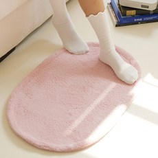 마카롱 컬러 욕실 매트, 핑크