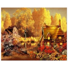 시골풍경창문액자그림시티지