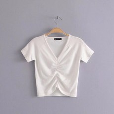 낯선옷장 여성용 패션 필라테스 요가복 크롭 니트 상의